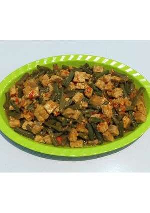 Foto resep Oseng Kacang Panjang Tempe Pedas Manis