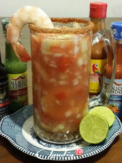 Una foto de Coctel de camaron🌹