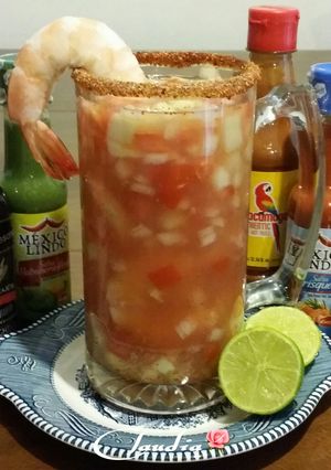 Una foto de Coctel de camaron🌹
