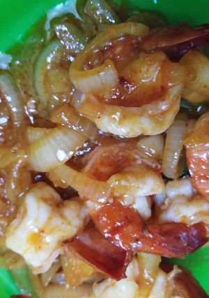 Foto resep Udang Saos Padang