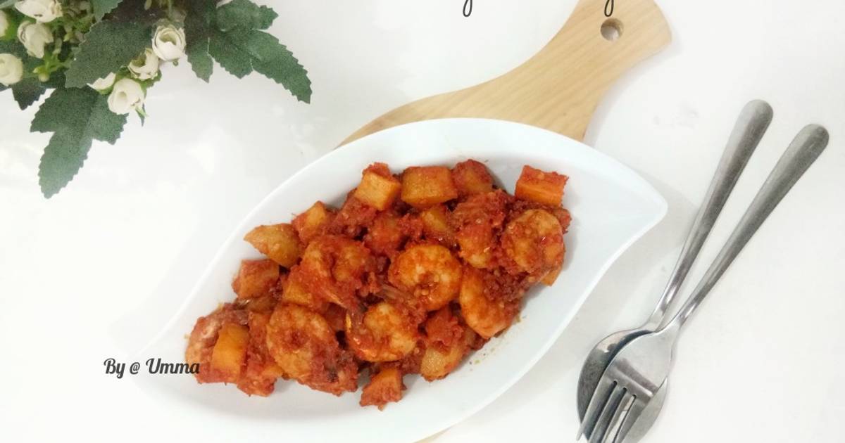 Resep Kentang Udang Balado Oleh Umma Mita Cookpad