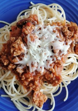 Una foto de Spaghetti Boloñesa