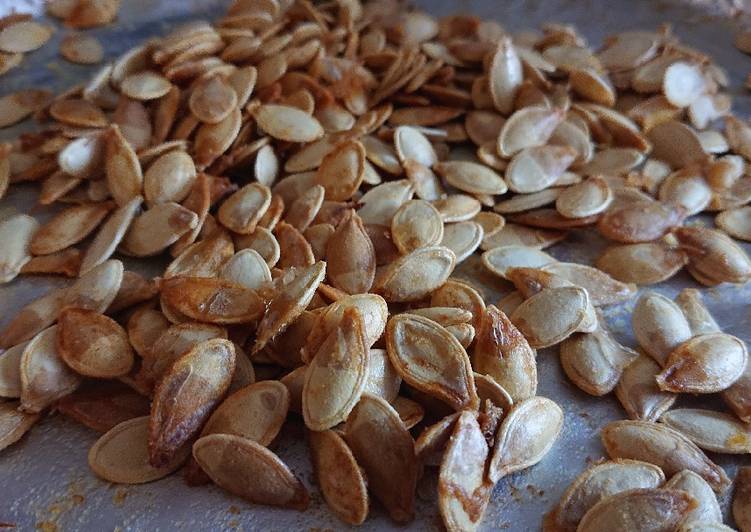 Recipe of Award-winning Salted Butter Pumpkin Seeds