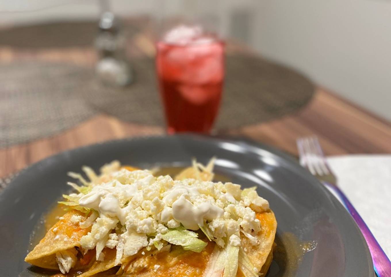 Entomatadas con pollo🐓