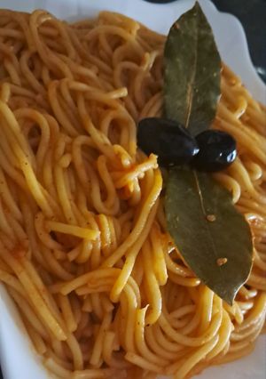 صورة لوصفة سباغيتي ساهلة و بنينة