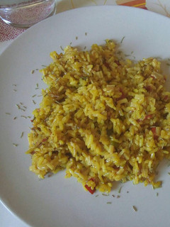 Una foto de Paella vegetariana