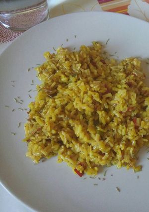 Una foto de Paella vegetariana