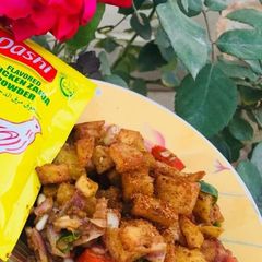 A picture of Alu Chaat.
