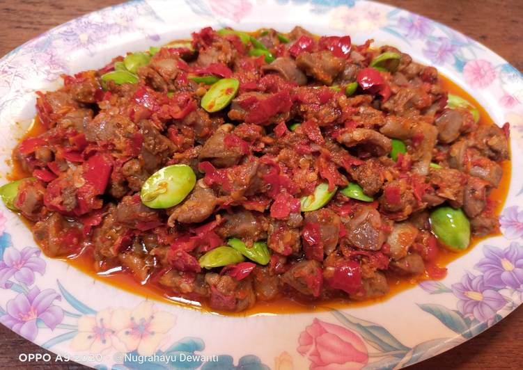 Resep Ati Ampela Sambel Bawang Petai Anti Gagal