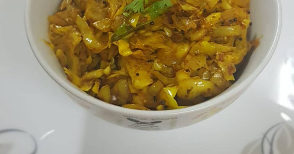 Simple Spicy Cabbage Sabji Recipe By Kajal Pavagadhi Cookpad