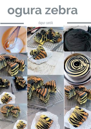 Foto resep Ogura zebra cake
