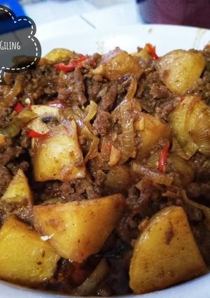 Foto resep Semur daging giling kentang
