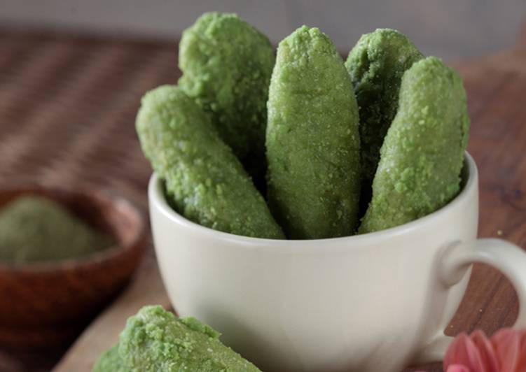 resep cara buat Kue Gemblong Greentea Bola Deli