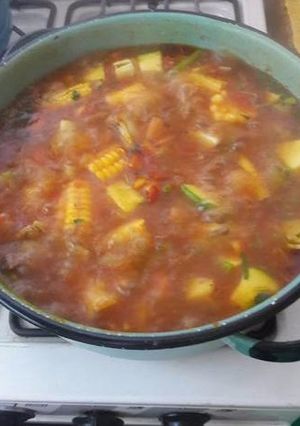 Una foto de Caldo de res