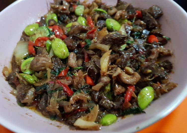 Bagaimana meracik Tumis pete ati ampela kemanggi yang Lezat