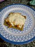 Wafles de arvejas con salteado de vegetales