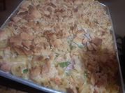 A picture of chicken with campbell's cream of mushroom soup