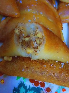 صورة لوصفة قطايف جوز