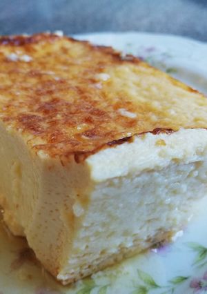 Foto principal de Flan casero con crema de turrón
