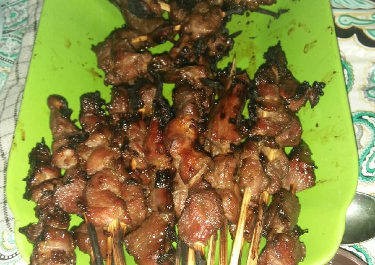 Sate kambing sambal kecap😋