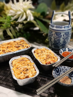 Foto resep Salmon kani mentai rice