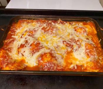 Fast Cooking Methods Bake ravioli with salad and cheesy bread Most Delicious