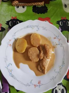 Una foto de Asado de pechuga con salsa de miel y mostaza