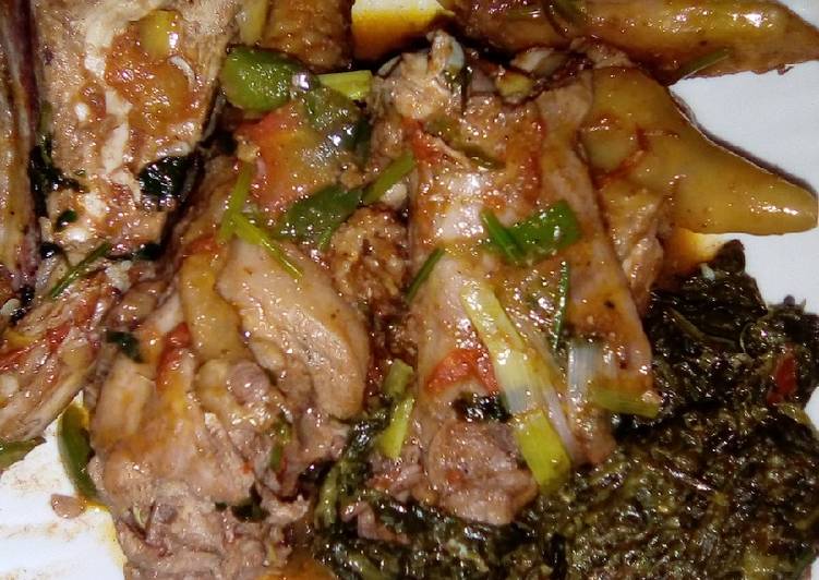 Kienyeji chicken stew