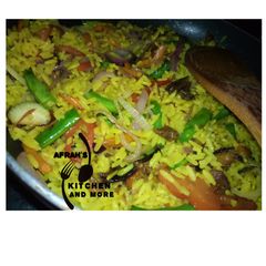A picture of Fish Fried rice.