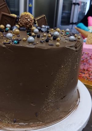 Una foto de Pastel de chocolate