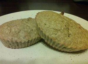 Una foto de Muffins de banano con nueces