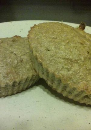 Una foto de Muffins de banano con nueces