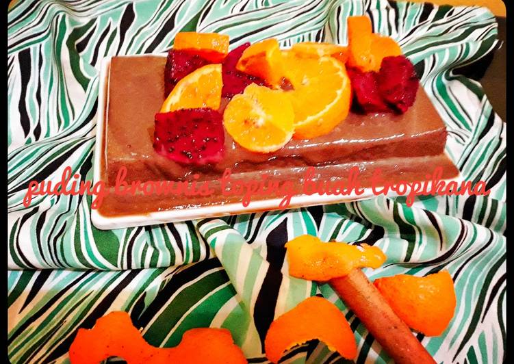 Bahan Puding brownis tropikana | Cara Bikin Puding brownis tropikana Yang Bikin Ngiler