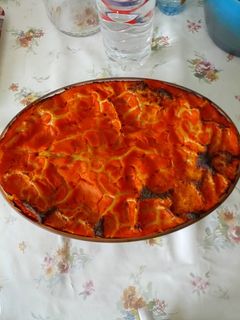 Una foto de Lasaña de verduras con atún sin bechamel ni queso