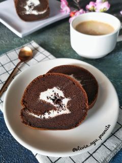 Foto resep 167. Choco Rollcake Teh Ricke