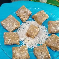A picture of Til peanut chikki.