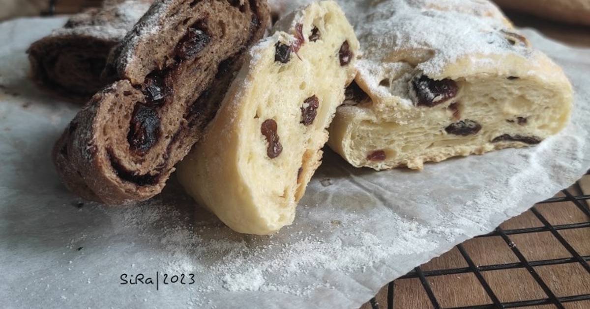 Stollen Candy Resep Fruit Stollen & Chocolate Stollen oleh SiRa_UmmuTsa - Cookpad