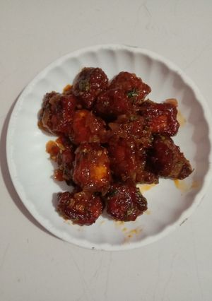 A picture of Paneer Schezwan Dry.