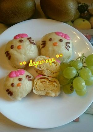 Foto resep Bakpau hello kitty tanpa ragi(versi teflon)