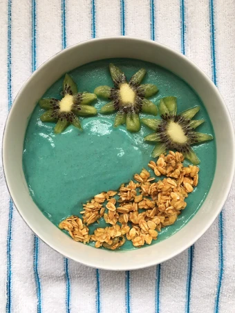 Cara Sederhana Membuat Resep  Mermaid 🧜‍♀️ Smoothie Bowl yang Lezat Sekali, Bisa Manjain Lidah