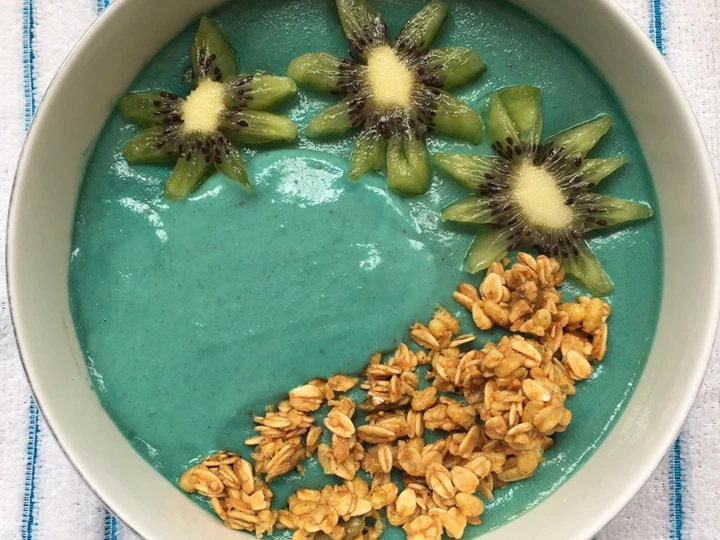 Cara Sederhana Membuat Resep  Mermaid 🧜‍♀️ Smoothie Bowl yang Lezat Sekali, Bisa Manjain Lidah