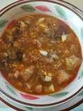 Sopa de menudillos de pollo