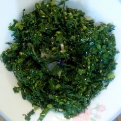A picture of Fried Sukuma wiki.