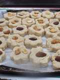 Polvorones con forma de flor