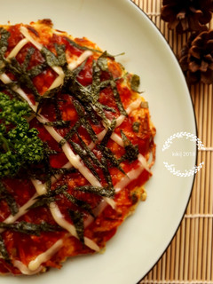 Foto resep Okonomiyaki~versi kansai (Kuliner Khas Jepang) 🥗