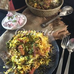 A picture of Vegetable Biryani.