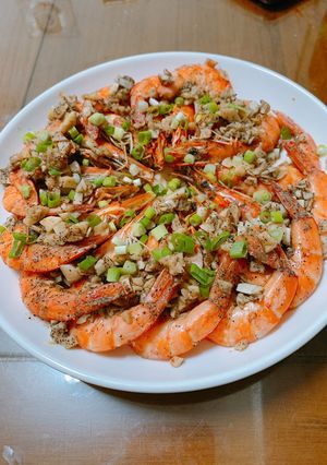 免油,好吃的蒜味胡椒蝦 的食譜成品照片