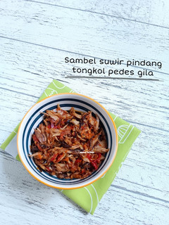 Foto resep Sambel suwir pindang tongkol pedes gila