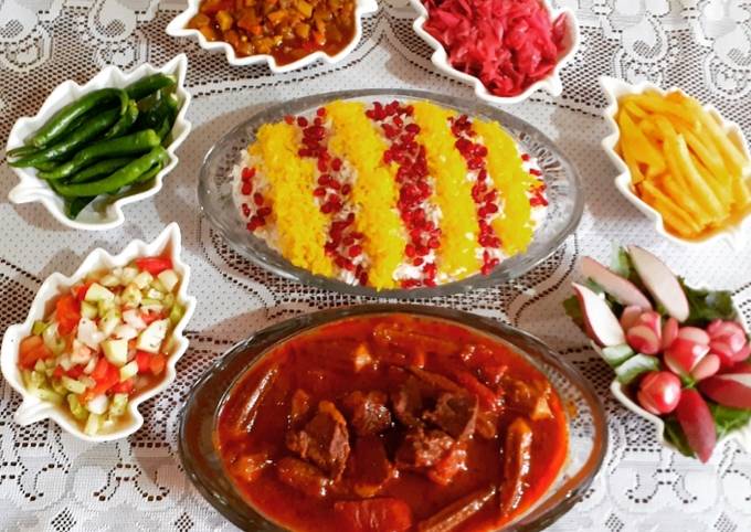 طرز تهیه خورش بامیه با گوشت گوساله و آب قلم ساده و خوشمزه توسط Mozhgan Azhir - کوکپد