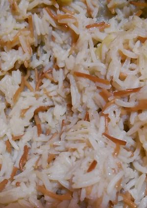 صورة لوصفة رز بالشعيرية